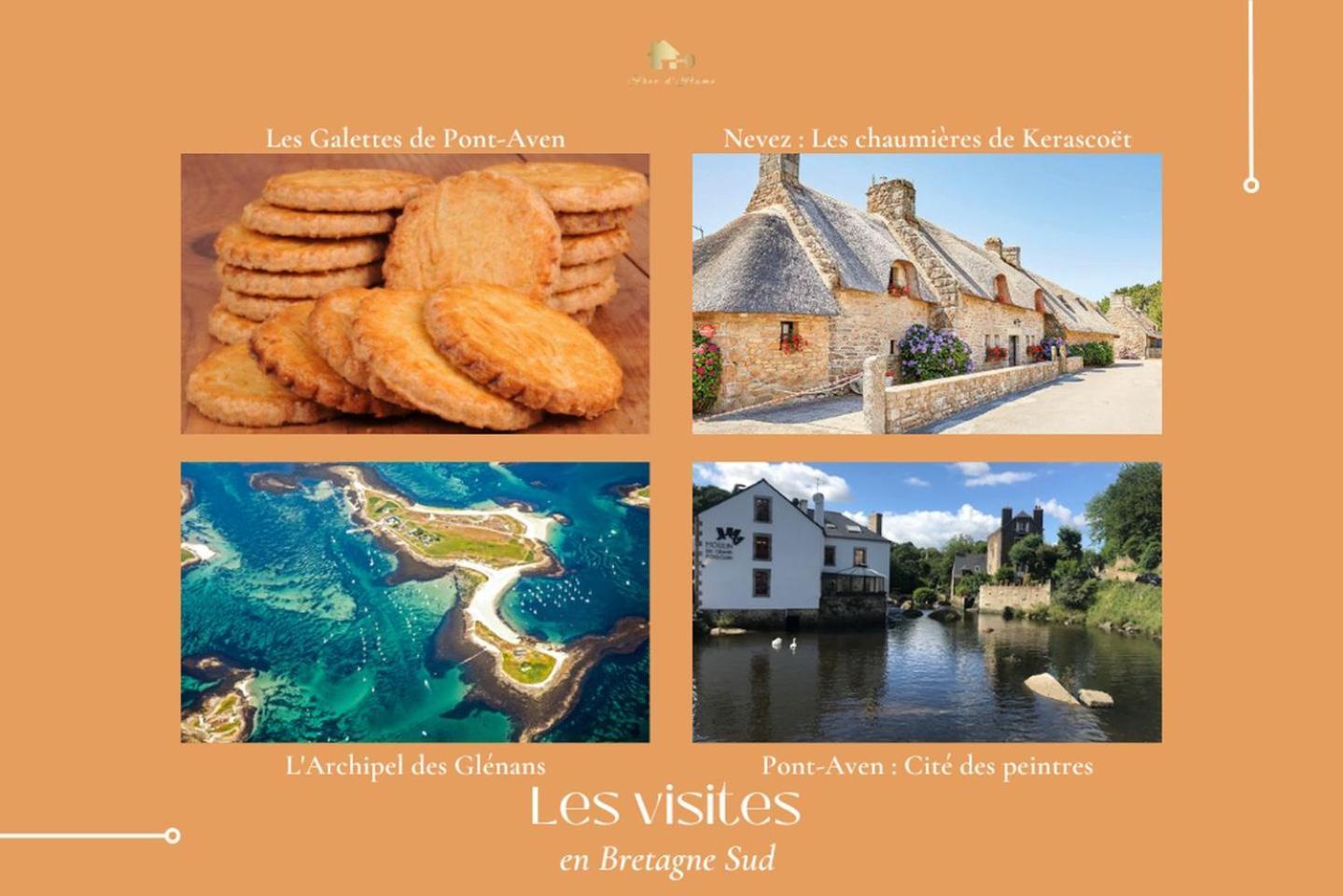 Keraven, Charmante Maisonnette, Piscine Commune 1-4 Personnes Moëlan-sur-Mer Esterno foto